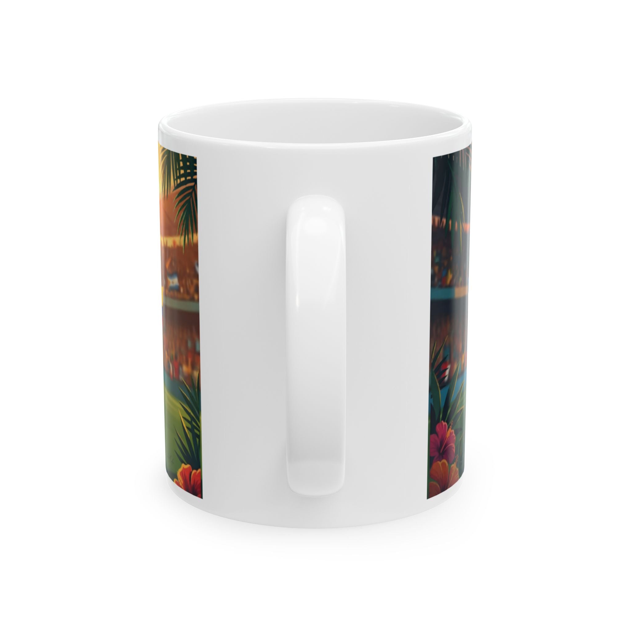 Gool Latino Mug — LofiAICafe Caribbean Bossa Fusion | Latino Soccer Fan Gift | Ceramic Coffee Mug 11oz 15oz