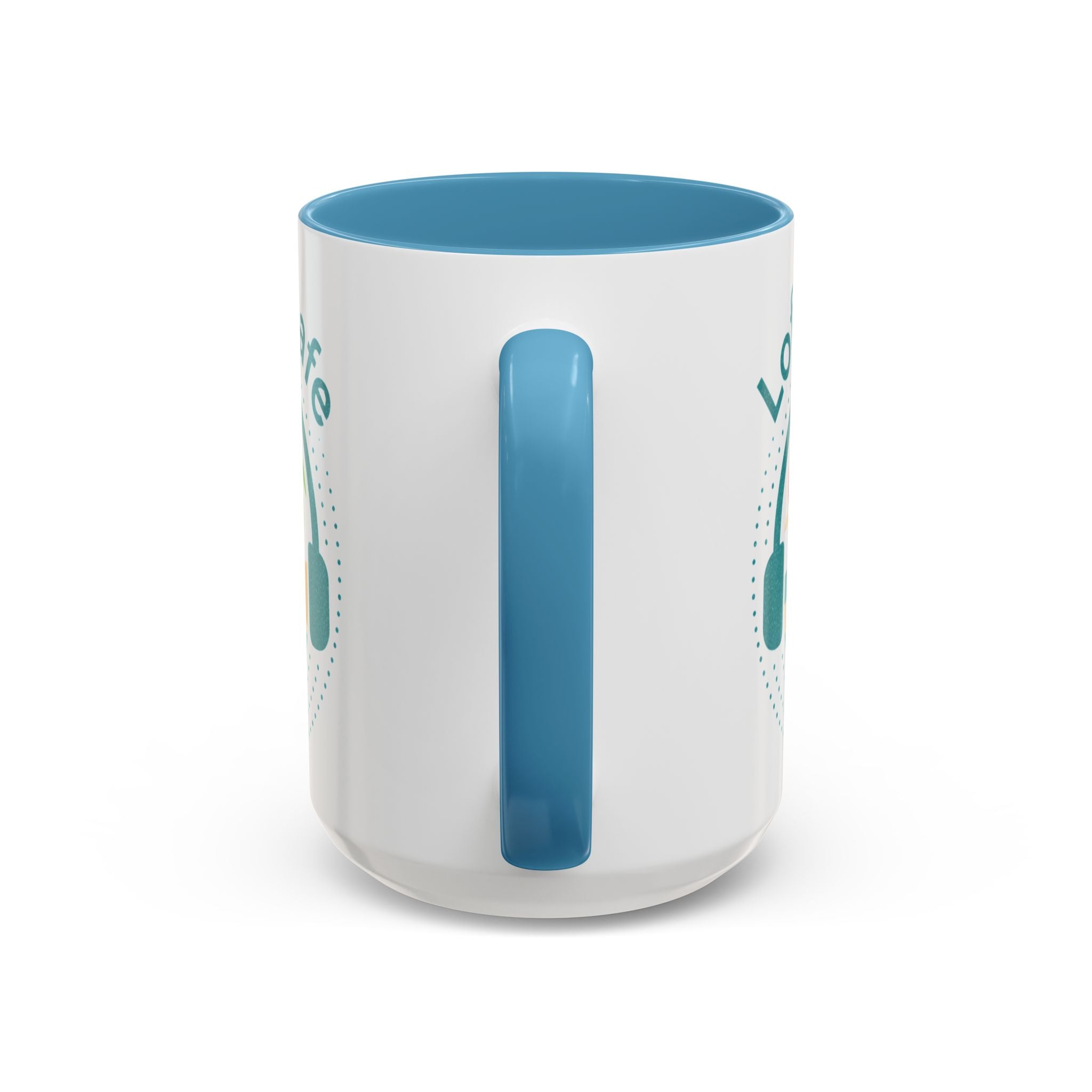 LofiAICafe Tropical Aesthetic Accent Coffee Mug - Coastal Vibes Chill Music Gift(11oz/15oz)