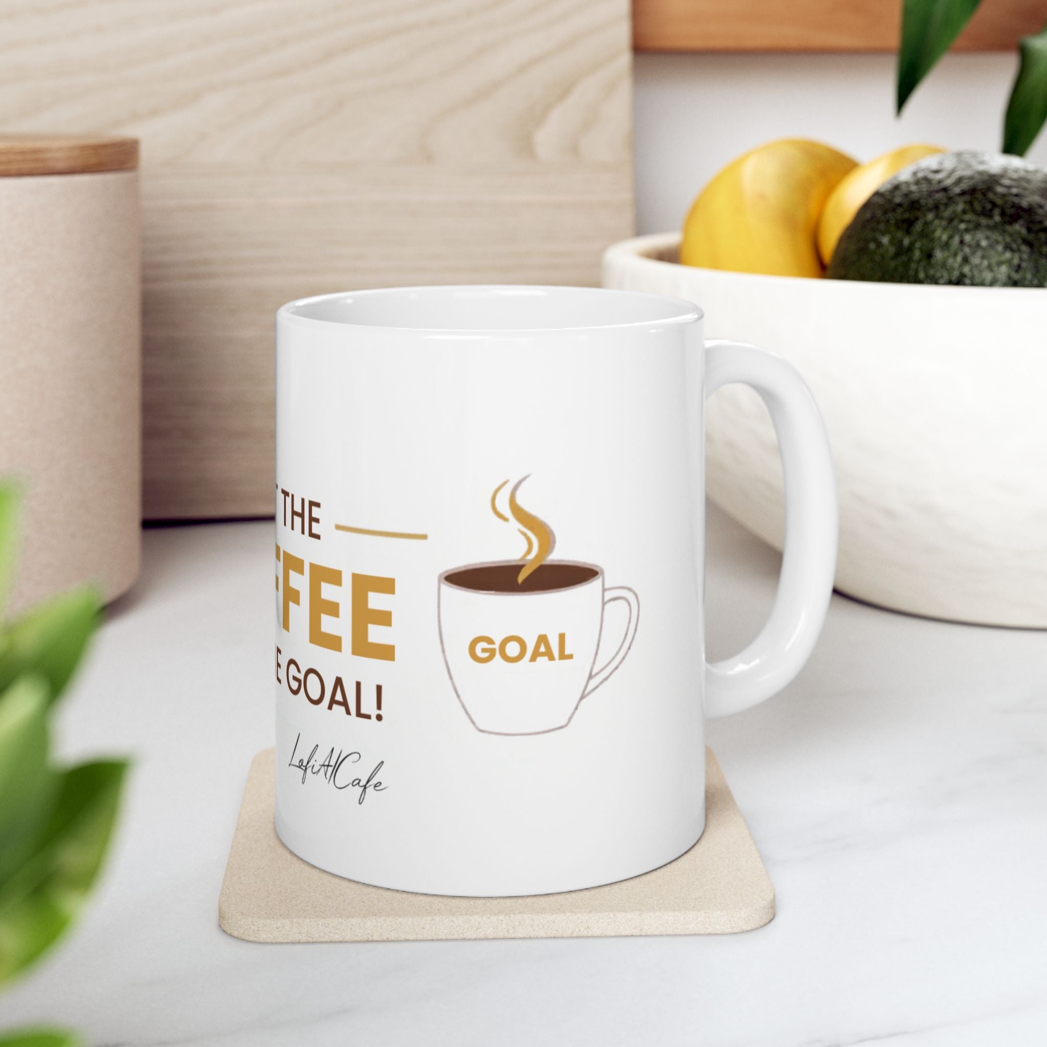 Soccer Fan Coffee Mug – "First the Coffee, Then the Goals" | Funny Soccer Gift | Ceramic Mug 11oz 15oz