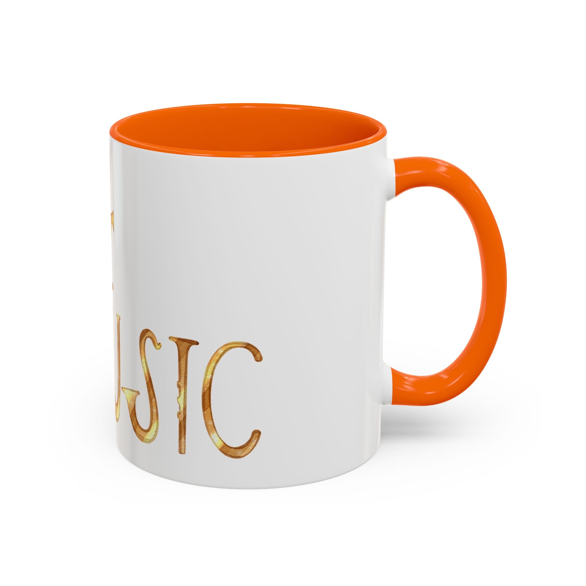 Jazz Coffee Mug ☕ Gold Script Accent Mug (11oz) – Music Lover Gift, Retro Jazz Style Cup
