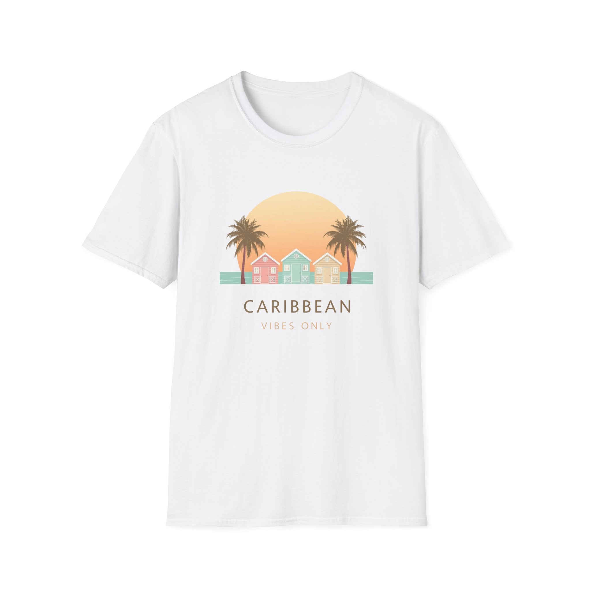 Key West Caribbean Vibes T-Shirt 🌴 Coastal Sunset Graphic Tee (Unisex)