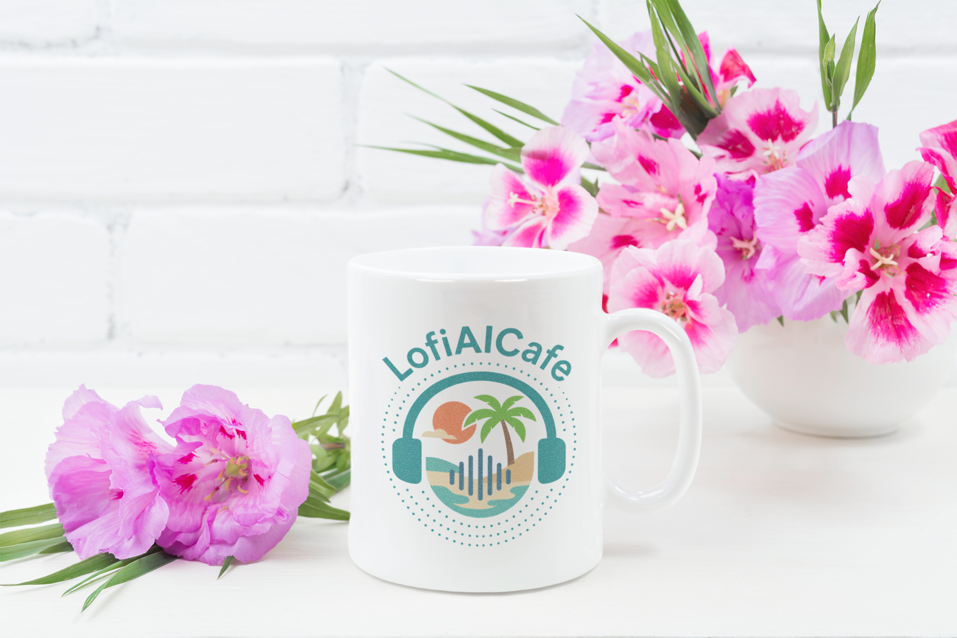 LofiAICafe Ceramic Mug – LofiAICafe Coffee Cup for Music Lovers (11oz)