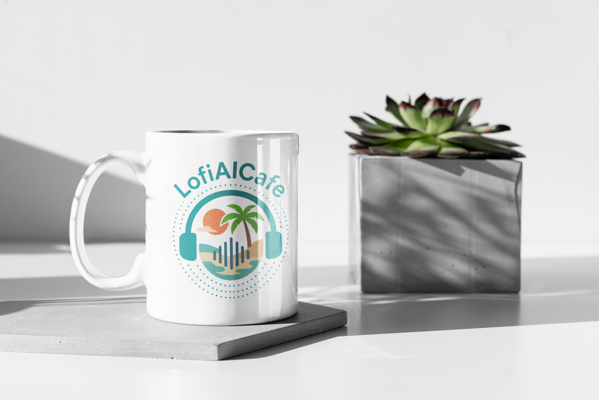 LofiAICafe Ceramic Mug – LofiAICafe Coffee Cup for Music Lovers (11oz)