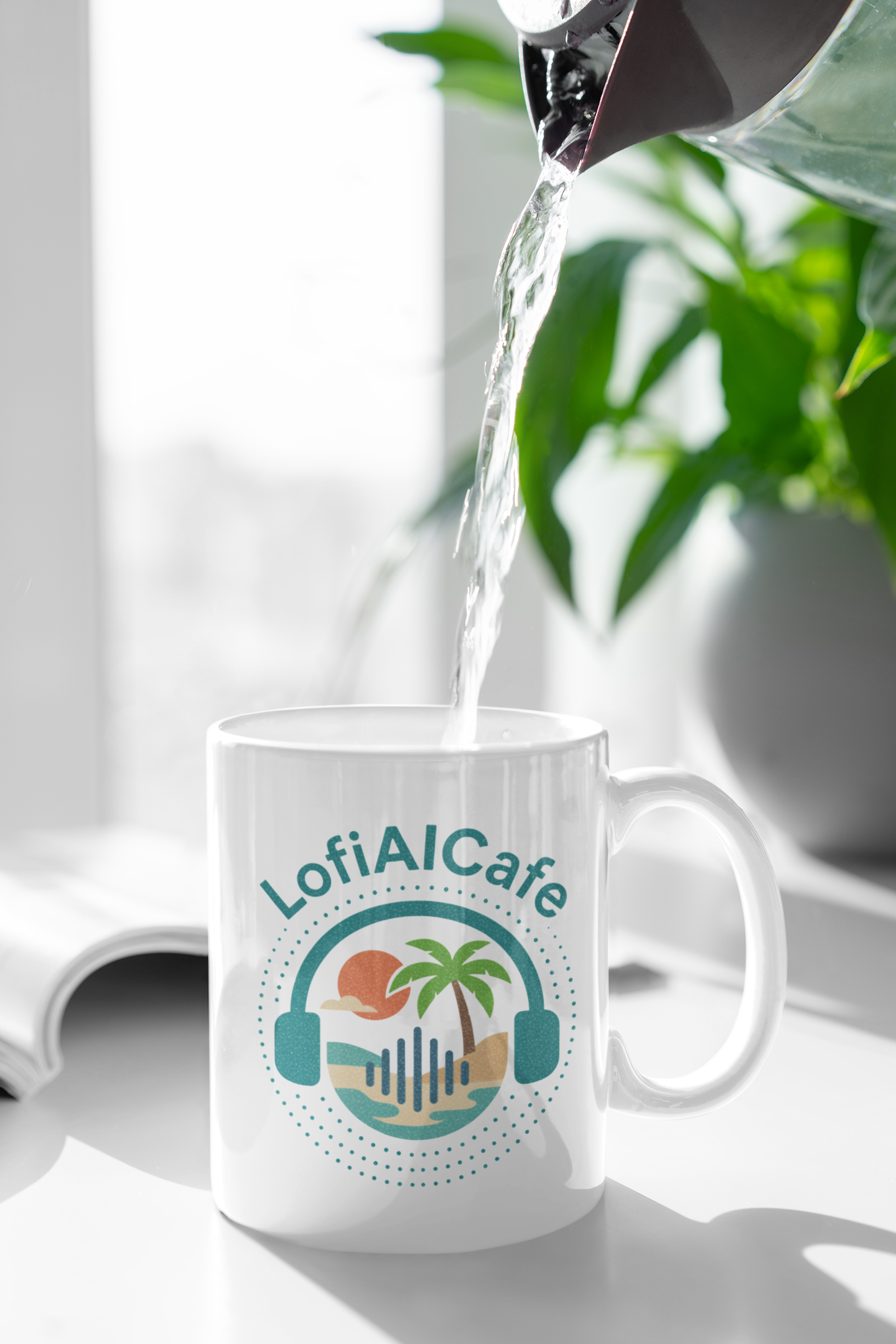 LofiAICafe Ceramic Mug – LofiAICafe Coffee Cup for Music Lovers (11oz)