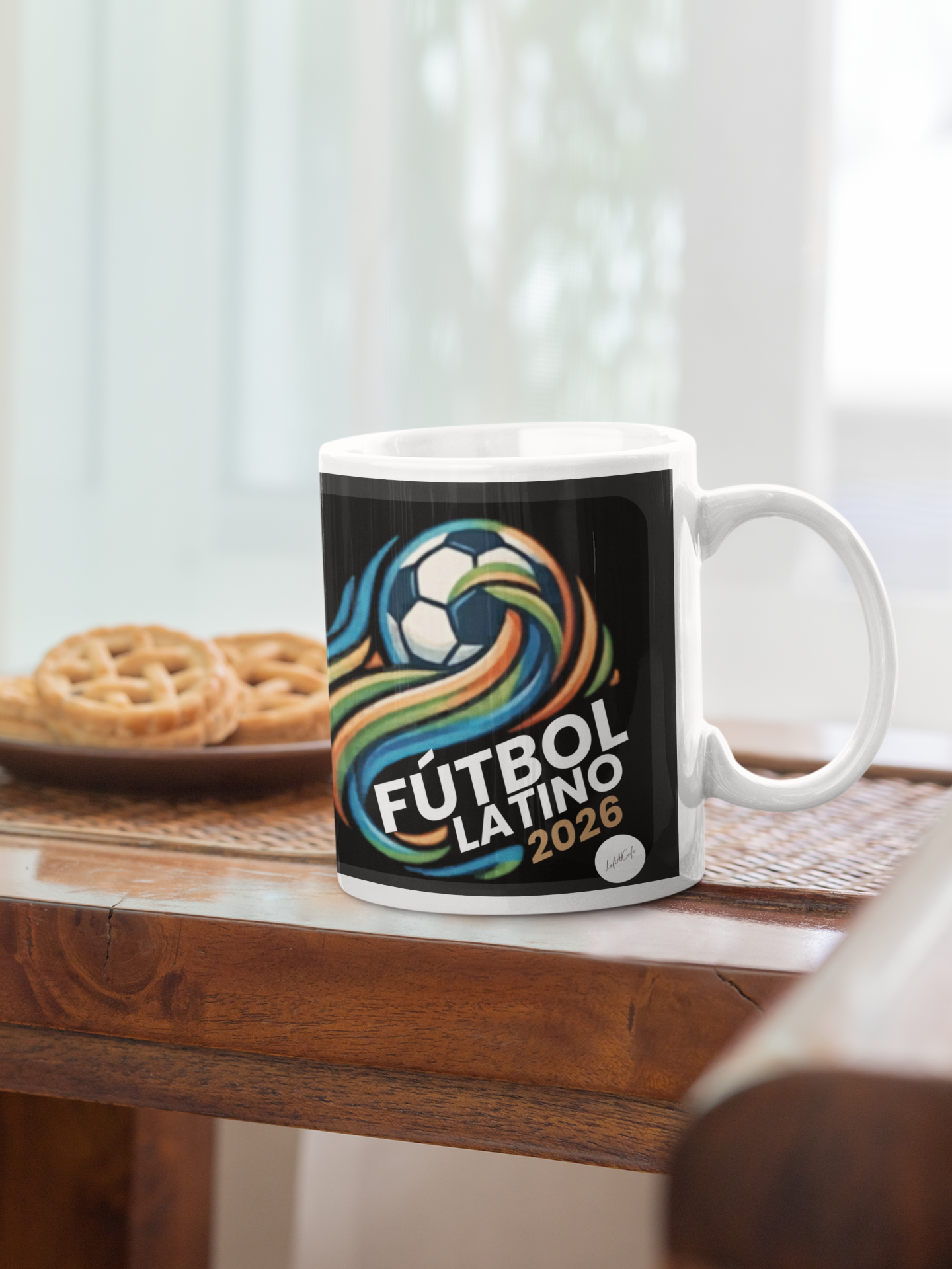 Fútbol Latino 2026 Coffee Mug — Latino Soccer Fan Gift | Black Ceramic Mug 11oz 15oz | Beautiful Game Cup