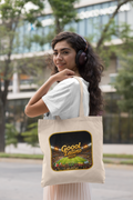 Gool Latino 2026 Canvas Tote Bag — LofiAICafe Stadium Soccer Fan Bag | Latino Gift | Natural & Black Canvas