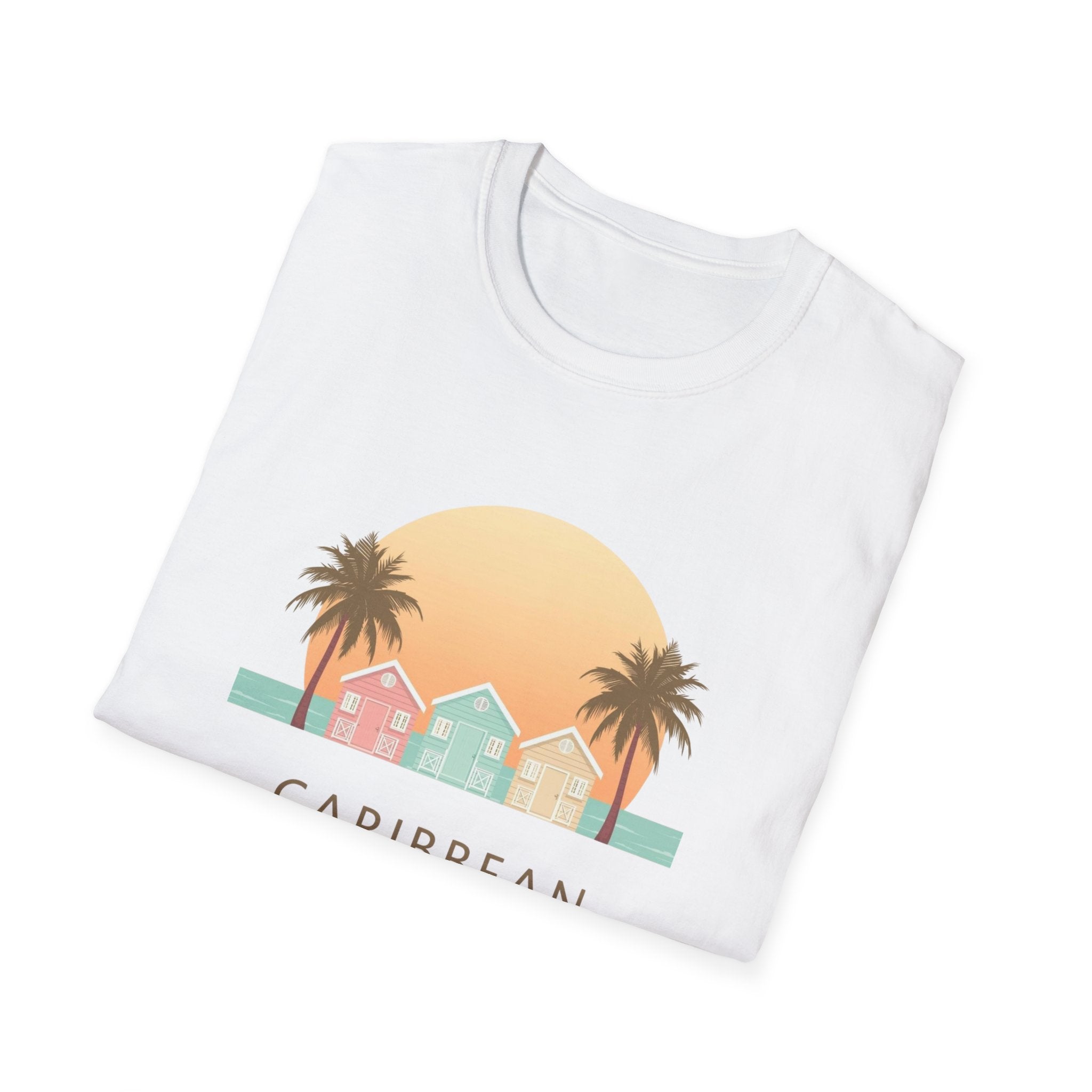 Key West Caribbean Vibes T-Shirt 🌴 Coastal Sunset Graphic Tee (Unisex)