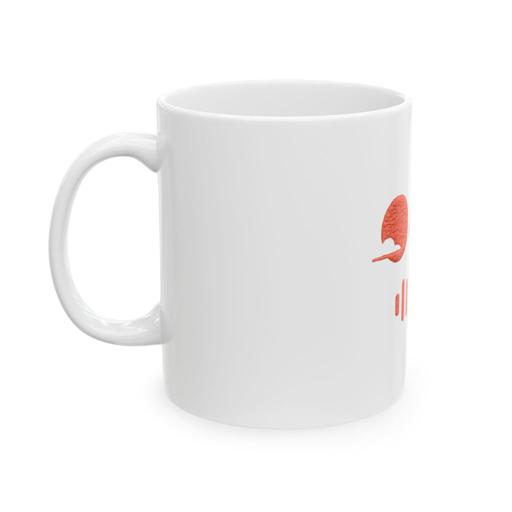 Caribbean Pulse Ceramic Mug • Tropical Wave Coffee Cup