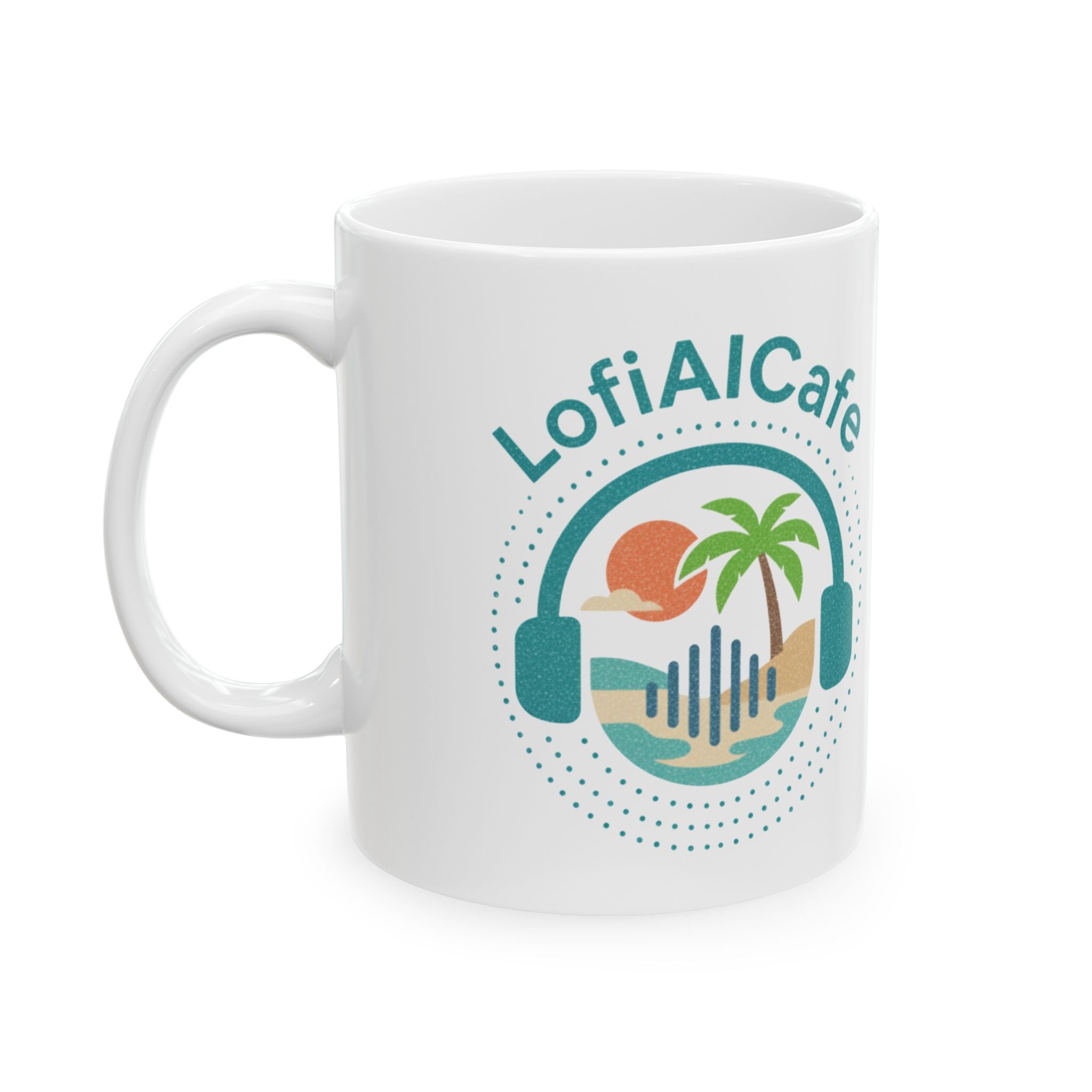 LofiAICafe Ceramic Mug – LofiAICafe Coffee Cup for Music Lovers (11oz)