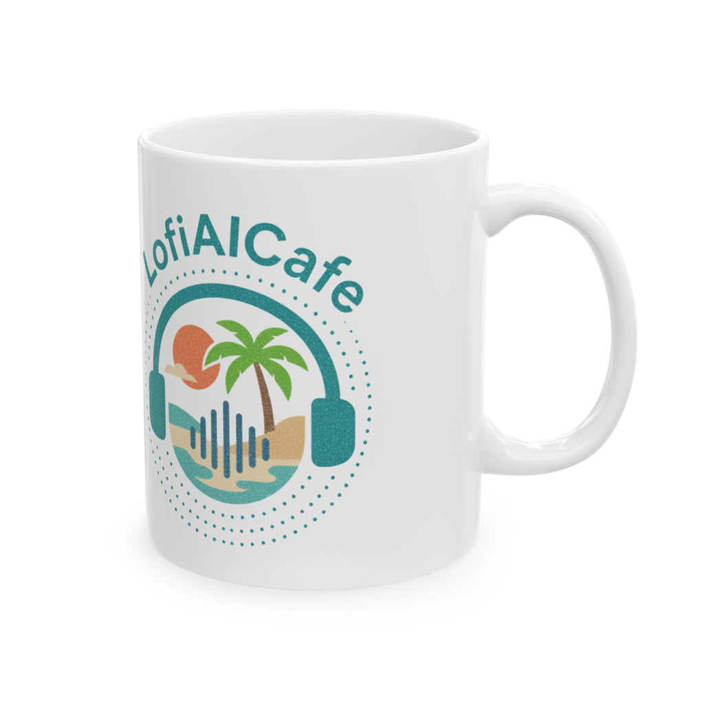 LofiAICafe Ceramic Mug – LofiAICafe Coffee Cup for Music Lovers (11oz)
